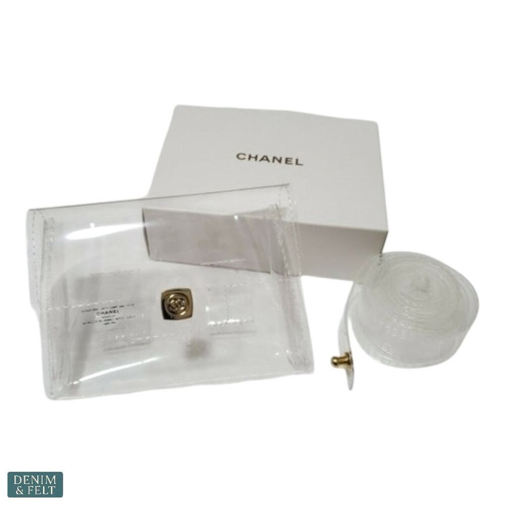 Chanel‎ Makeup Clear Mini Belt Bag Transparent PVC Pouch Bum Bag Rare ~ NEW!!